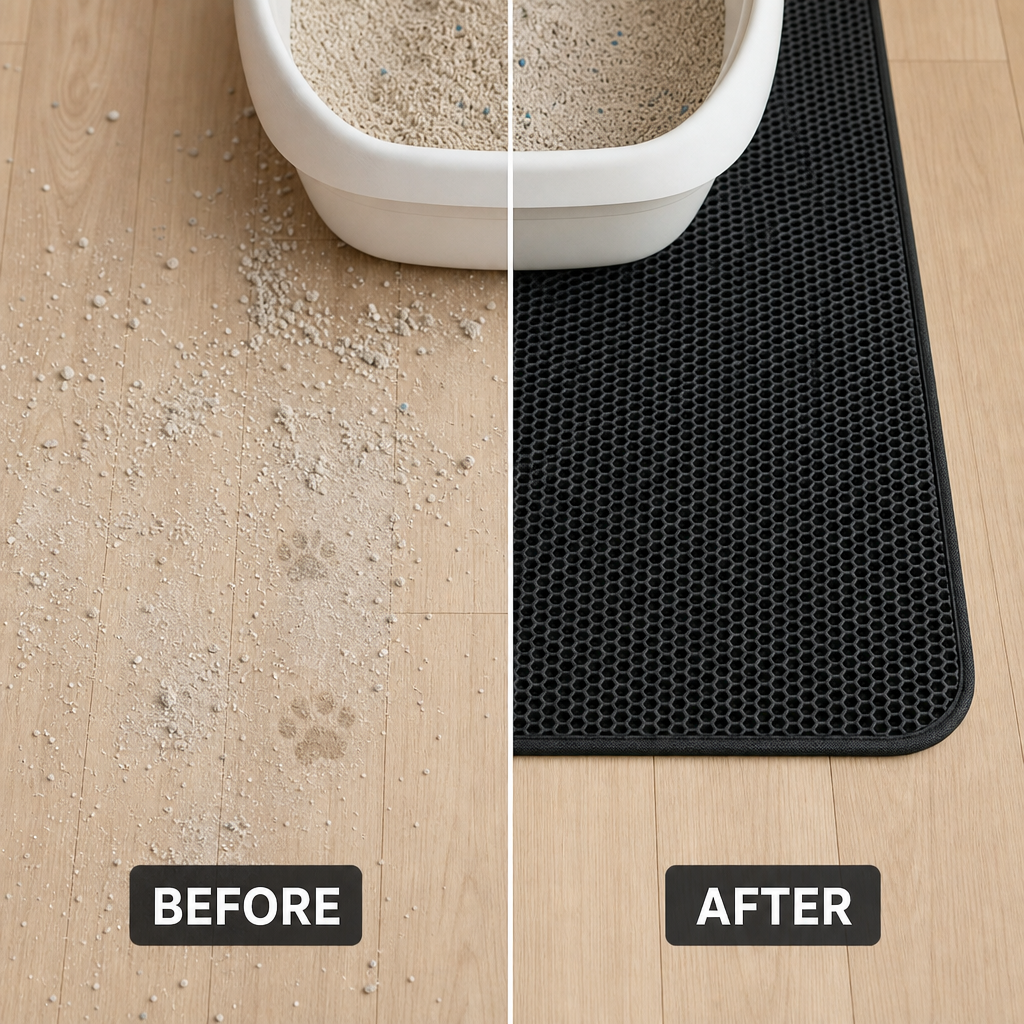 Tapis Litière Chat 2 Couches